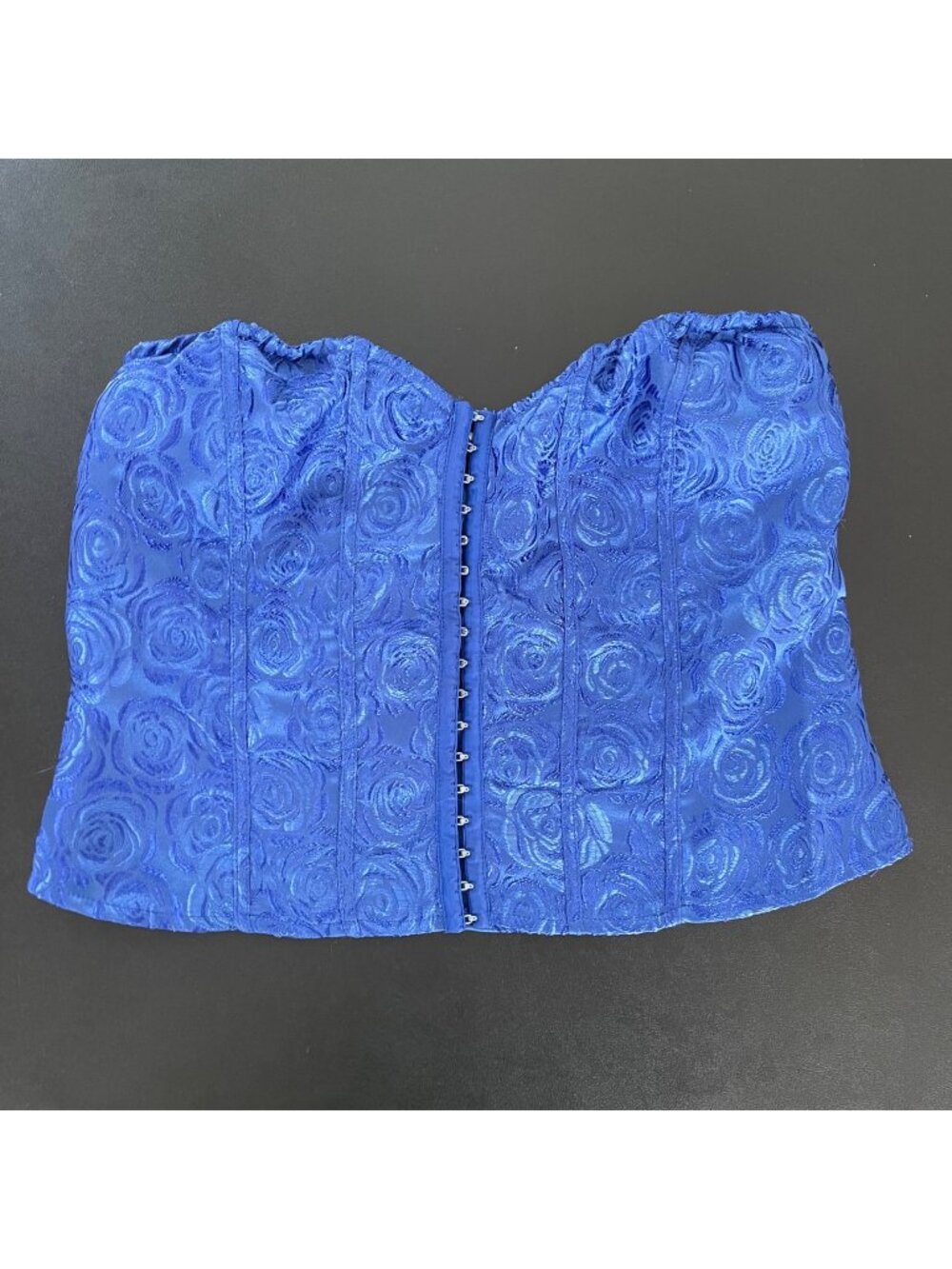 PrettyLittleThing Women Floral Jacquard Corset Top Size 12 Festival Y2k Feminine